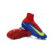 Nike Mercurial Superfly 5 FG News Football Cleats Blue Red Yellow