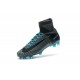 Nike Mercurial Superfly V FG Firm Ground Soccer Shoes Grey Blue Black