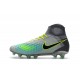 Nike Magista Obra 2 FG High Top Football Cleat Grey Black Blue