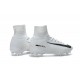 Nike Mercurial Superfly V FG Firm Ground Soccer Shoes White Black