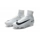 Nike Mercurial Superfly V FG Firm Ground Soccer Shoes White Black