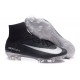 Nike Mercurial Superfly V FG Firm Ground Soccer Shoes Black Silver