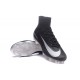 Nike Mercurial Superfly V FG Firm Ground Soccer Shoes Black Silver