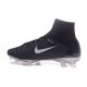 Nike Mercurial Superfly V FG Firm Ground Soccer Shoes Black Silver