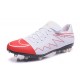 Wayne Rooney Nike Hypervenom Phinish FG Firm Ground Soccer Cleats White Red