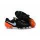 Nike Tiempo Legend VI ACC FG K-leather Football Boots Black Orange White