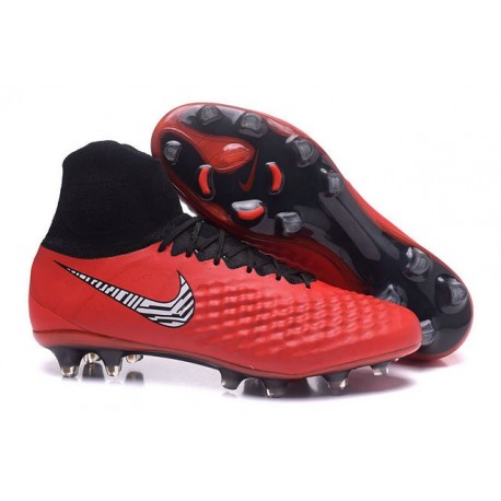 Nike Magista Obra 2 FG Men's Football Shoes Red Black