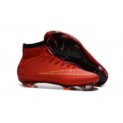 New Nike Mercurial Superfly CR7 FG Firm Ground Cleats Red Gold