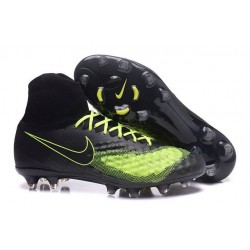 Nike Magista Obra 2 FG Men's Football Shoes Black Yellow