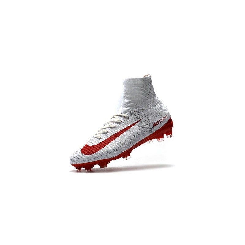 nike soccer cleats red and white