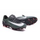 Nike Mercurial Vapor 11 FG Firm Ground Football Shoes Black White Electric Green