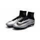 News Nike Mercurial Superfly V FG Soccerl Boots Silver Black
