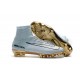 Nike Mercurial Superfly V CR7 Vitórias FG Top Soccer Shoes White Golden