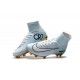 Nike Mercurial Superfly V CR7 Vitórias FG Top Soccer Shoes White Golden