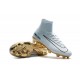 Nike Mercurial Superfly V CR7 Vitórias FG Top Soccer Shoes White Golden