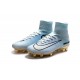 Nike Mercurial Superfly V CR7 Vitórias FG Top Soccer Shoes White Golden