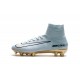 Nike Mercurial Superfly V CR7 Vitórias FG Top Soccer Shoes White Golden