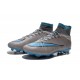 New Nike Mercurial Superfly CR7 FG Firm Ground Cleats Grey Blue
