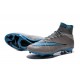 New Nike Mercurial Superfly CR7 FG Firm Ground Cleats Grey Blue