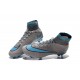 New Nike Mercurial Superfly CR7 FG Firm Ground Cleats Grey Blue