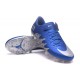 Neymar x Jordan Nike Hypervenom Phinish FG Firm Ground Soccer Cleats Blue Silver