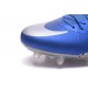 Neymar x Jordan Nike Hypervenom Phinish FG Firm Ground Soccer Cleats Blue Silver