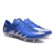 Neymar x Jordan Nike Hypervenom Phinish FG Firm Ground Soccer Cleats Blue Silver