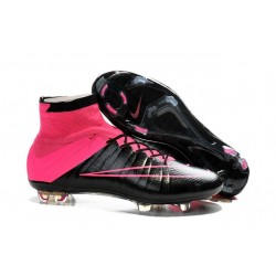 New Nike Mercurial Superfly CR7 FG Firm Ground Cleats Leather Black Rose