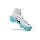 Nike Mercurial Superfly V FG Top Soccer Shoes White Blue Black