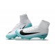 Nike Mercurial Superfly V FG Top Soccer Shoes White Blue Black