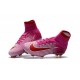 Nike Mercurial Superfly V FG Top Soccer Shoes Pink Red