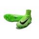Nike Mercurial Superfly V FG Top Soccer Shoes Green Black
