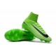 Nike Mercurial Superfly V FG Top Soccer Shoes Green Black