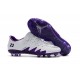 Neymar Jordan Nike Hypervenom Phinish FG Firm Ground Soccer Cleats White Purple