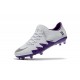 Neymar Jordan Nike Hypervenom Phinish FG Firm Ground Soccer Cleats White Purple