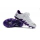 Neymar Jordan Nike Hypervenom Phinish FG Firm Ground Soccer Cleats White Purple