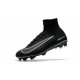 Nike Mercurial Superfly V FG Top Soccer Shoes Black Grey
