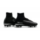 Nike Mercurial Superfly V FG Top Soccer Shoes Black Grey