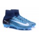Nike Mercurial Superfly 5 FG 2017 New Firm Ground Boot - Blue Black White