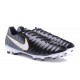 Nike Tiempo Legend VII FG k-Leather Soccer Cleats Black White Gold