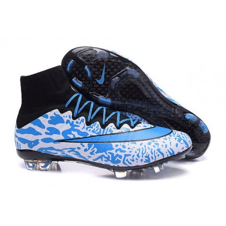 Nike Mercurial Superfly FG New Soccer Cleat White Blue