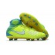 Nike Magista Obra 2 FG Firm Ground Football Cleats Volt White Blue