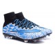 Nike Mercurial Superfly FG New Soccer Cleat White Blue