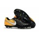 Nike Tiempo Legend VII FG K-Leather Soccer Cleats Black Yellow White
