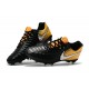Nike Tiempo Legend VII FG K-Leather Soccer Cleats Black Yellow White