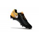 Nike Tiempo Legend VII FG K-Leather Soccer Cleats Black Yellow White