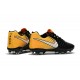 Nike Tiempo Legend VII FG K-Leather Soccer Cleats Black Yellow White