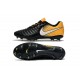 Nike Tiempo Legend VII FG K-Leather Soccer Cleats Black Yellow White