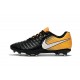 Nike Tiempo Legend VII FG K-Leather Soccer Cleats Black Yellow White
