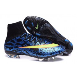 Nike Mercurial Superfly FG New Soccer Cleat Blue Yellow
